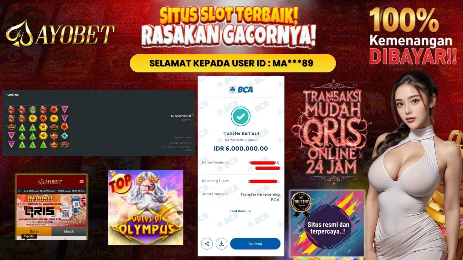 AYOBET JACKPOT SLOT GATES OF OLYMPUS